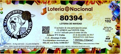 Campaña Lotería 2017<br />Fotografía: CB OCTAVUS