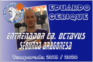 Eduardo Gerique entrenador del ADMIN. DE LOTERIAS Nº1 DE UTEBO SEGUNDA ARAGONESA.<br />Fotografía: CB. OCTAVUS