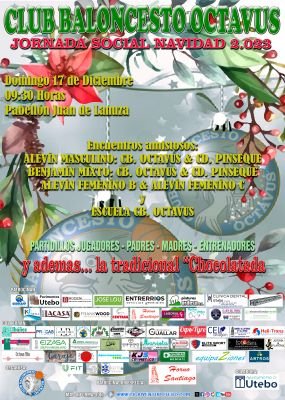 Cartel X JORNADA SOCIAL NAVIDAD 2023<br />Fotografía: CB OCTAVUS